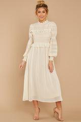 2 Simply Wishing For Ivory Midi Dress at reddress.com