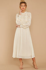 6 Simply Wishing For Ivory Midi Dress at reddress.com
