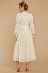 8 Simply Wishing For Ivory Midi Dress at reddress.com
