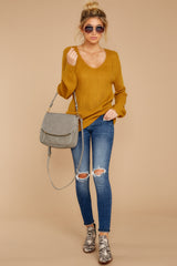 2 Time For This Goldenrod Sweater at reddress.com