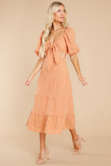 5 Unimaginably Interested Apricot Maxi Skirt at reddress.com
