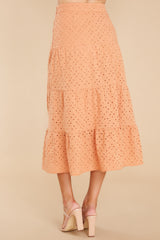 3 Unimaginably Interested Apricot Maxi Skirt at reddress.com