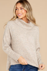 5 With Pleasure Taupe Sweater at reddress.com
