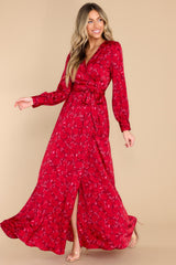 6 You're The Expert Red Floral Print Maxi Dress at reddress.com