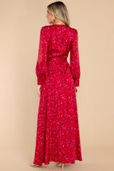 8 You're The Expert Red Floral Print Maxi Dress at reddress.com