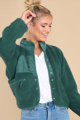 8 Work Overtime Emerald Jacket at reddress.com