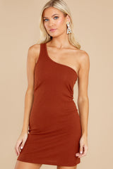 7 Subtle Glamour Rust Dress at reddress.com