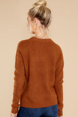 8 No Ordinary Day Caramel Sweater at reddress.com