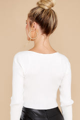 8 Uptown Style White Sweater at reddress.com