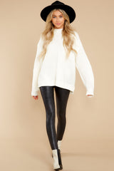 3 Simplest Moments Ivory Sweater at reddress.com