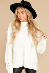 1 Simplest Moments Ivory Sweater at reddress.com