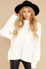 6 Simplest Moments Ivory Sweater at reddress.com