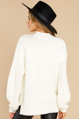 7 Simplest Moments Ivory Sweater at reddress.com