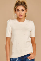 5 Time And Again Cream Top at reddress.com