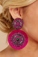 1 The Way I Do Pink Statement Earrings at reddress.com