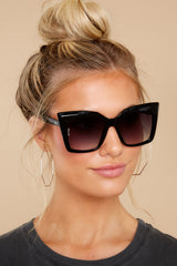 1 Sierra Black Sunglasses at reddress.com
