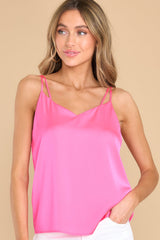 A Heart For Love Hot Pink Top - Red Dress