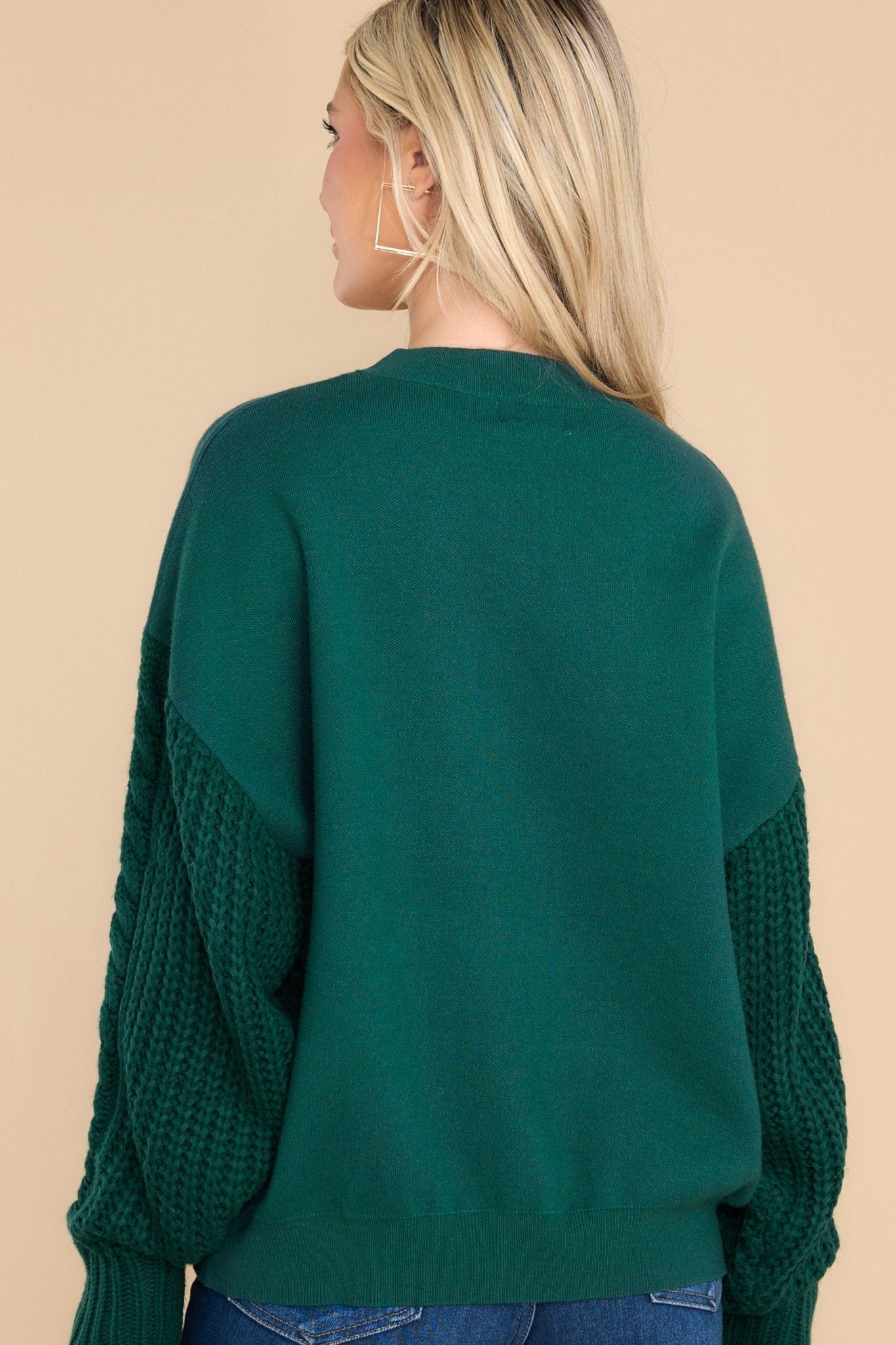 All Of My Love Hunter Green Sweater - Red Dress