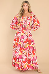 Always Captivating Pink Floral Maxi Dress - Red Dress