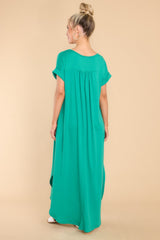 Always The Same Thing Green Maxi Dress - Red Dress