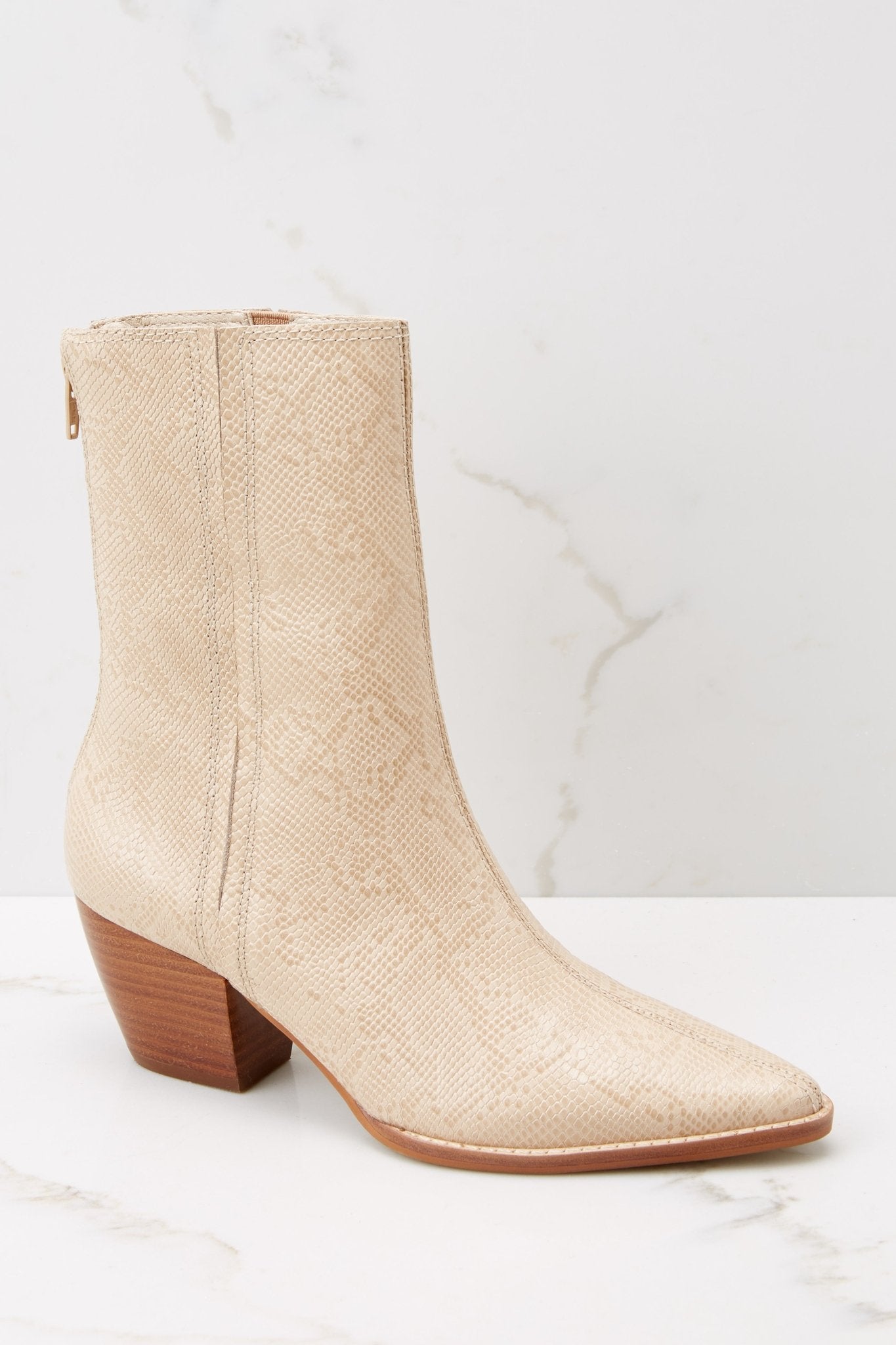 Matisse Annabelle Boot in Natural Snake | Red Dress
