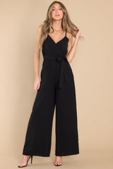 Bad Choices Black Jumpsuit - Red Dress