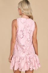 Be My Always Blush Pink Lace Dress - Red Dress
