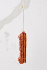 Bright And Early Bacon Ornament - Red Dress