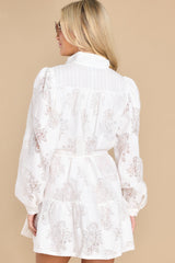 Chase The Moon Ivory Lace Dress - Red Dress