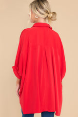 Clean Getaway Red Top - Red Dress