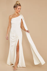 Elegance And Grace Ivory Maxi Dress - Red Dress