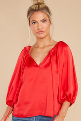 Energize And Inspire Red Top - Red Dress