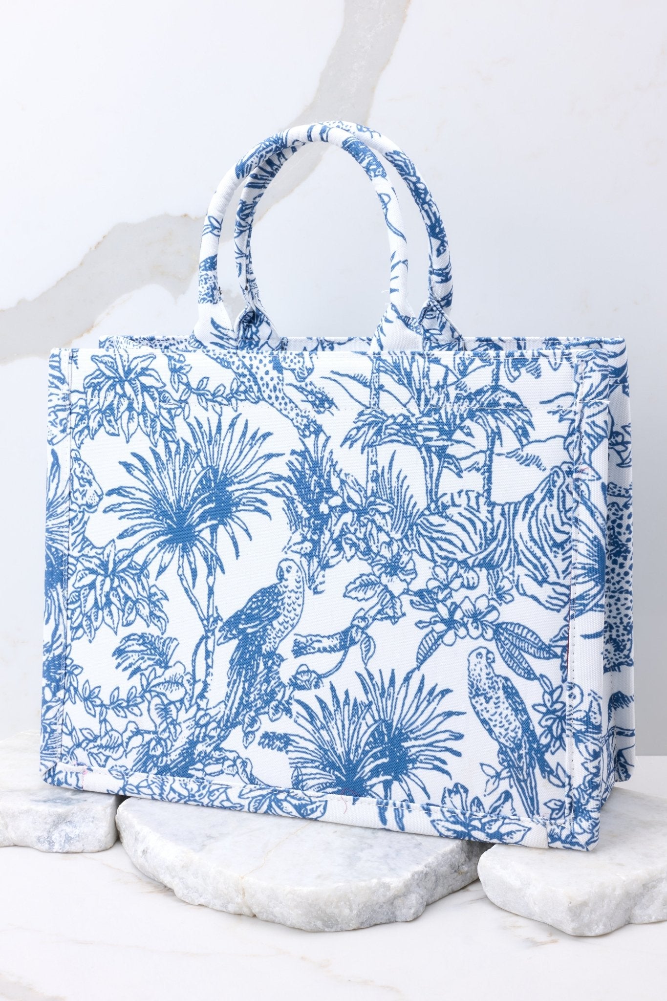 Adorable Tropical Blue Print Bag - Tote Bags