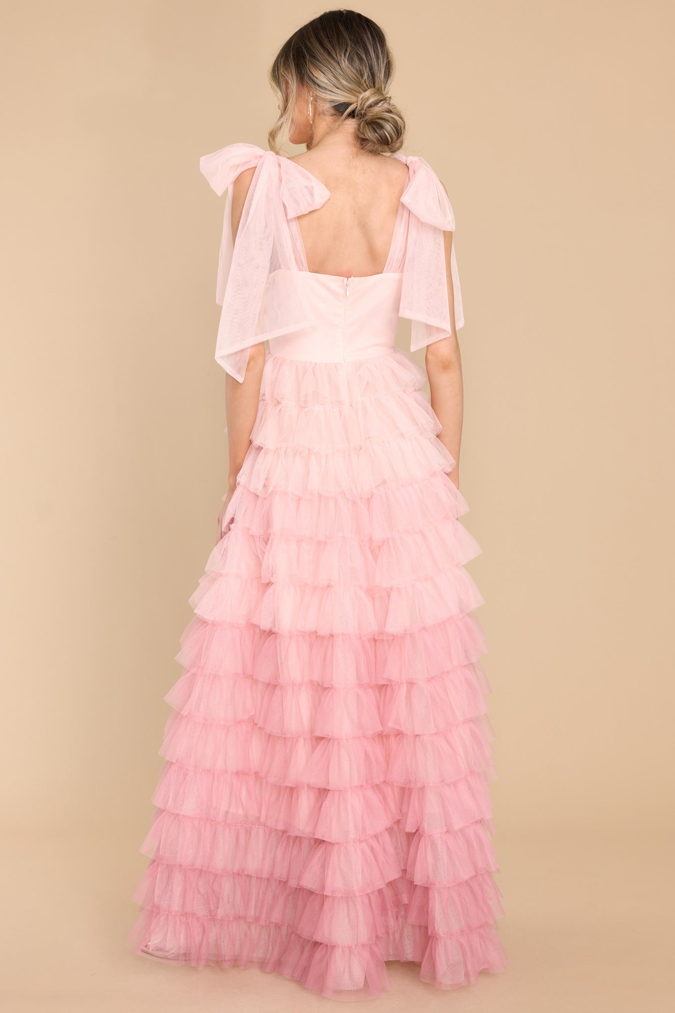 All Romance High Low Tulle Maxi Dress