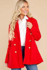 Fit For A Queen Red Coat - Red Dress