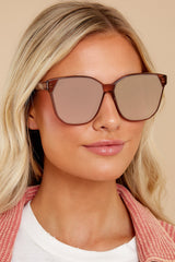 Gia Cafe Ole And Taupe Flash Sunglasses - Red Dress