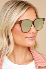 Gia Cafe Ole And Taupe Flash Sunglasses - Red Dress