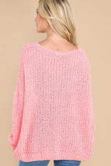 Good Together Pink Sweater - Red Dress