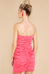 Gorgeous Details Hot Pink Dress - Red Dress