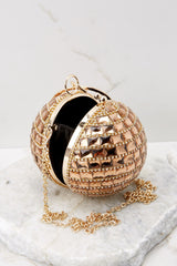 Have A Ball Gold Bag - Red Dress