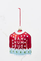 Humbug Sweater Ornament - Red Dress