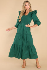 If You Know You Know Green Maxi Dress - Red Dress