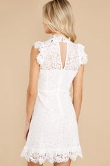 Love That I Gave You White Lace Dress - Red Dress