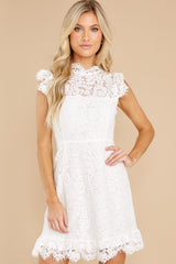 Love That I Gave You White Lace Dress - Red Dress