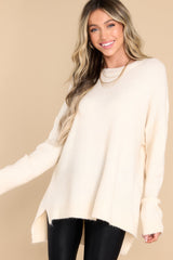 Meant To Be Together Ivory Sweater - Red Dress