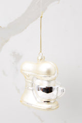 Mix Up the Holidays Ivory Ornament - Red Dress