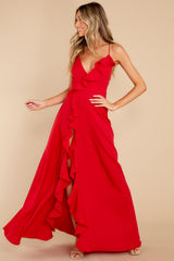 More To Come Red Maxi Dress - Red Dress