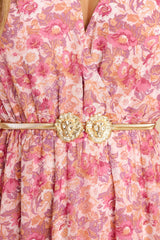 No Small Measure Gold Belt - Red Dress