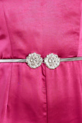 No Small Measure Silver Belt - Red Dress