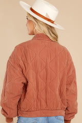 Nutmeg Quilted Jacket - Red Dress